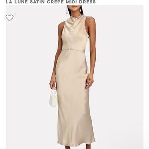 Shona Joy La Lune High Neck Midi Dress in Gold - Never Worn (NWT) - US Size 4
